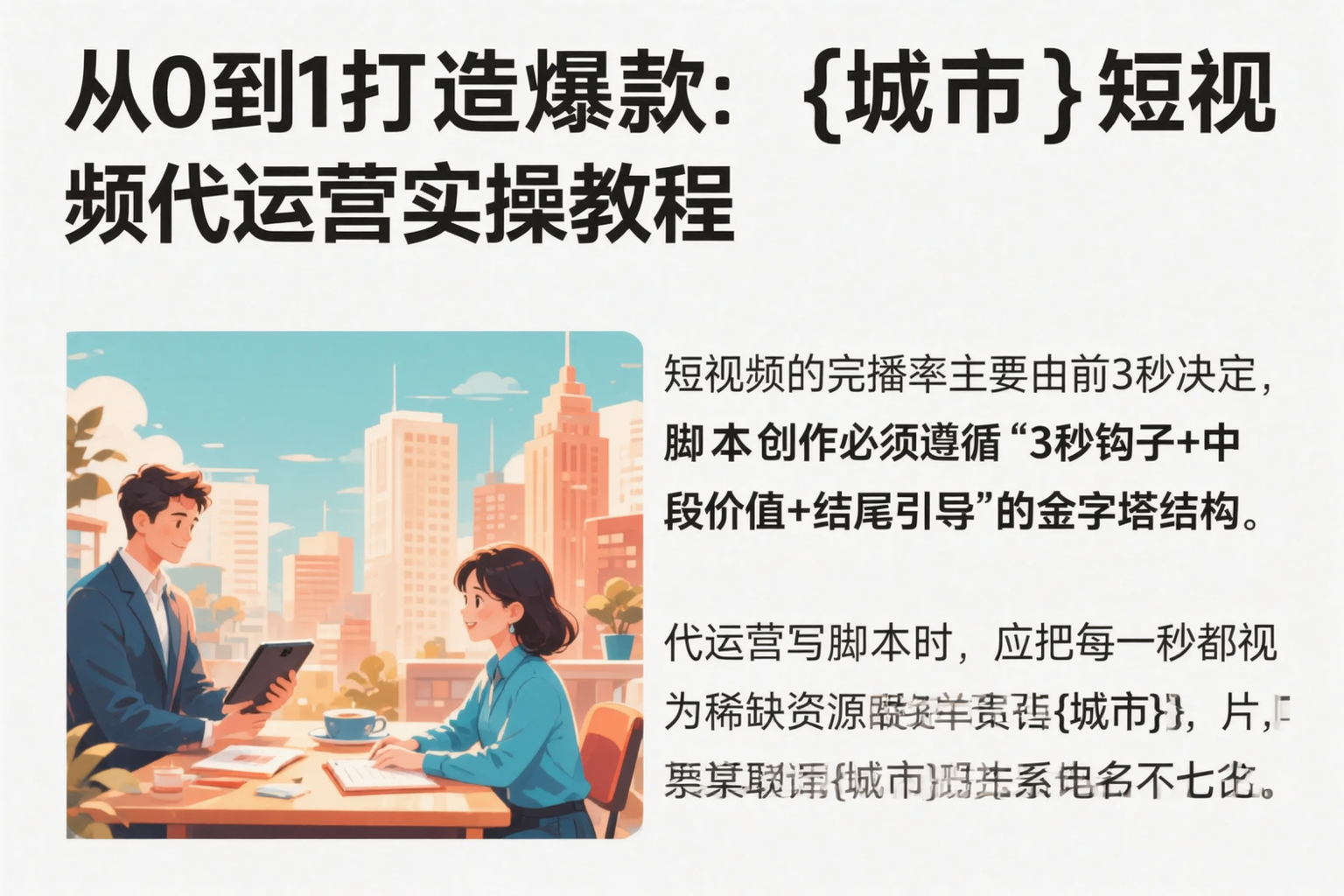 从0到1打造爆款:湛江短视频代运营实操教程