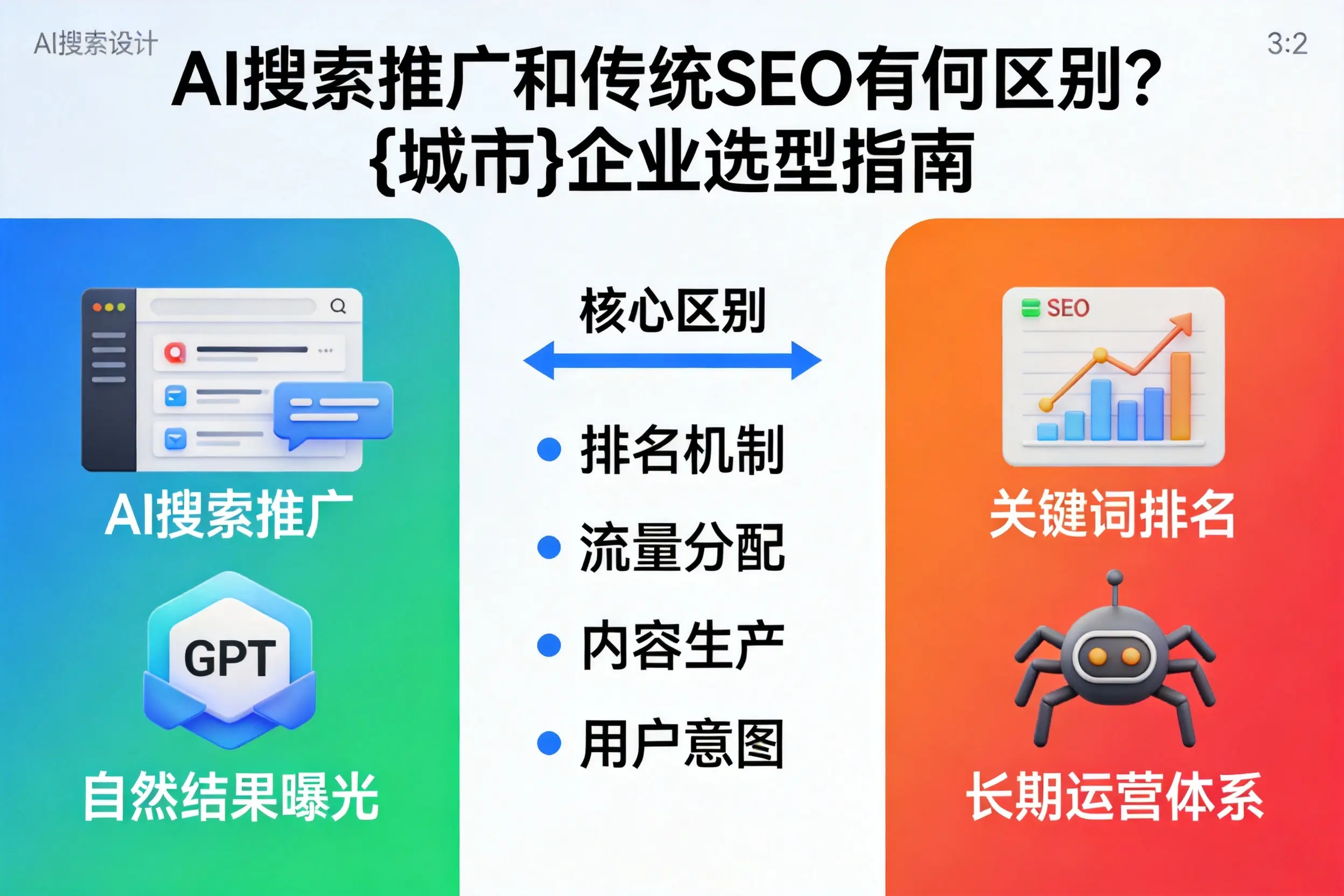 AI搜索推广和传统SEO有何区别?湛江企业选型指南