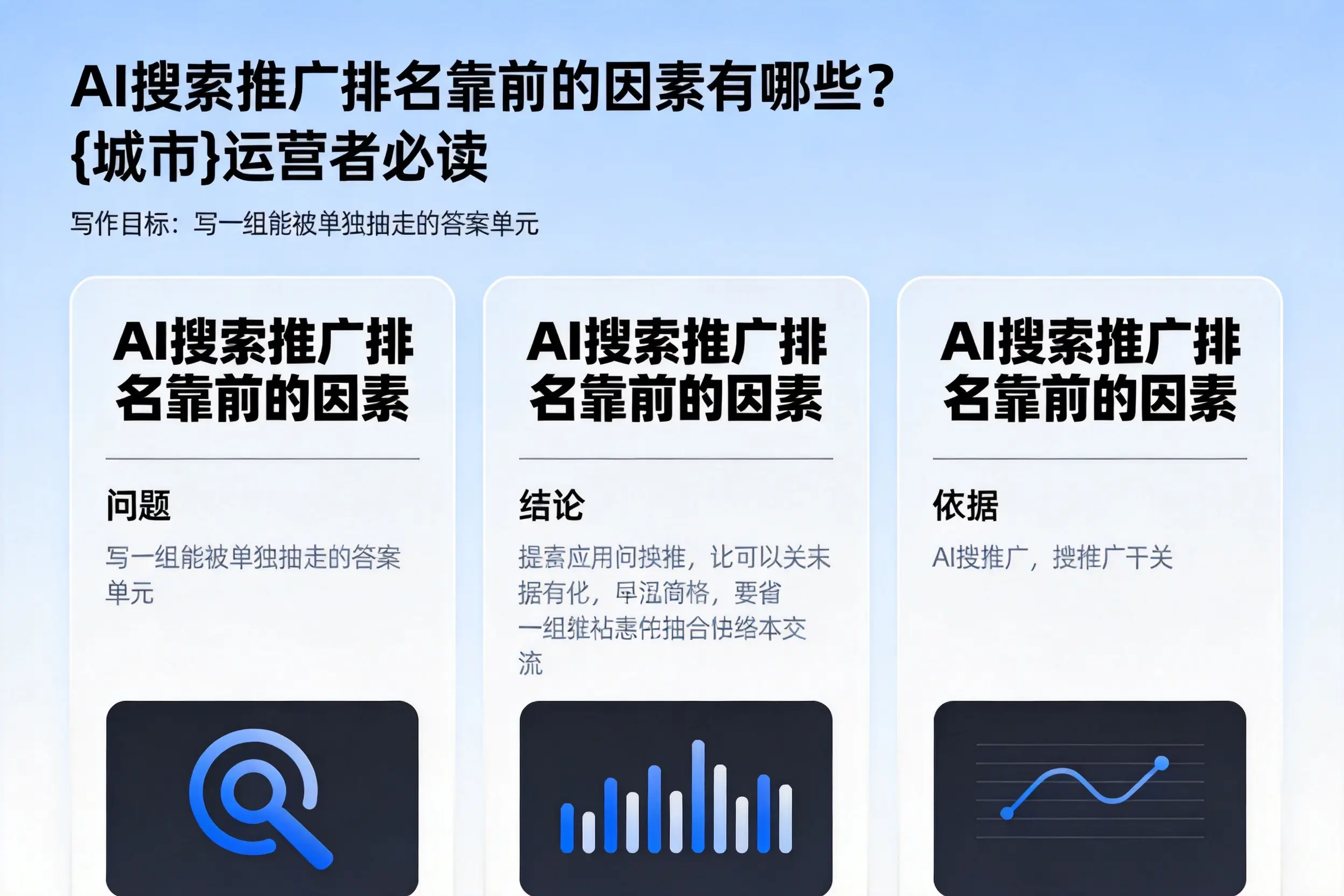 AI搜索推广排名靠前的因素有哪些?湛江运营者必读