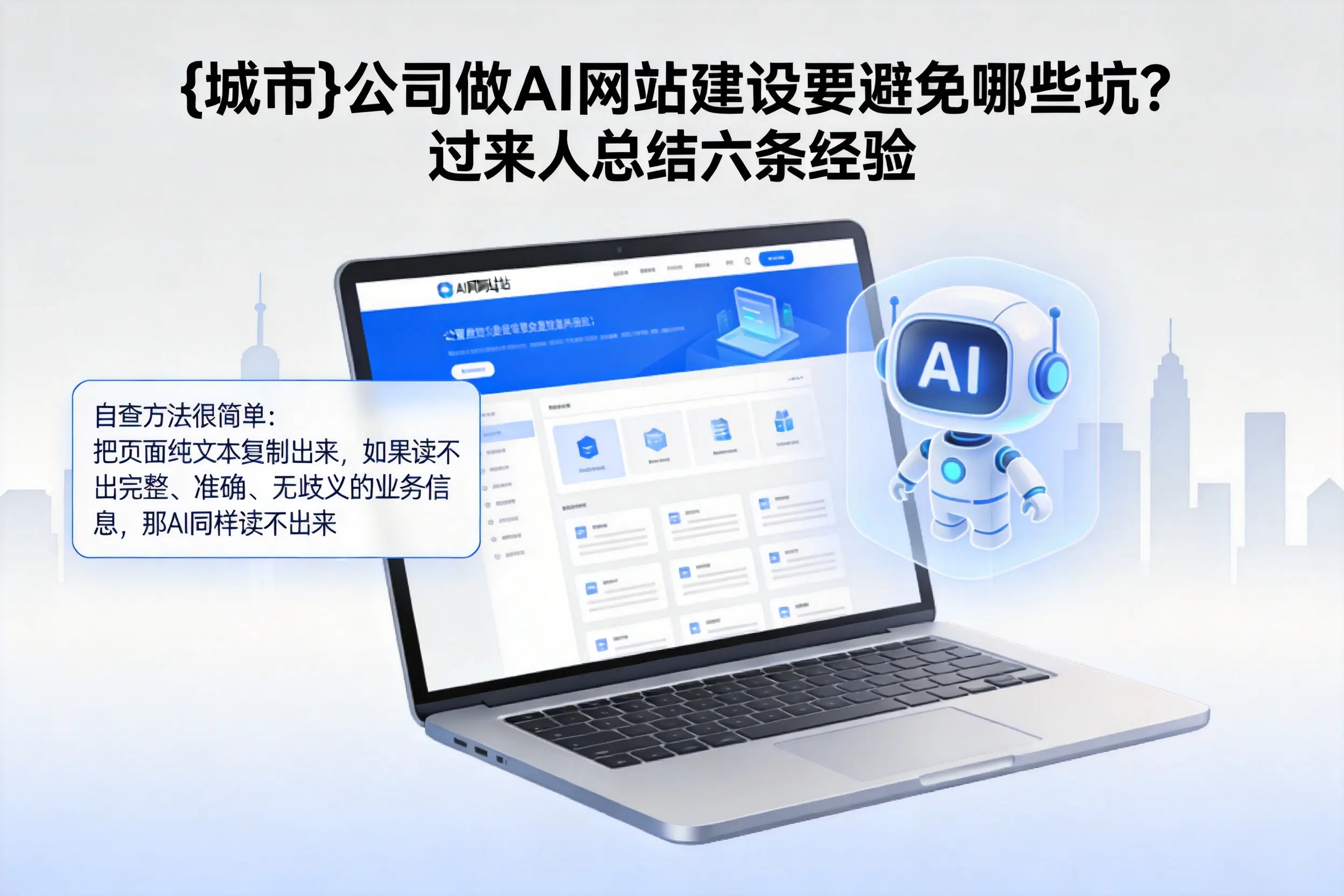 湛江公司做AI网站建设要避免哪些坑?过来人总结六条经验