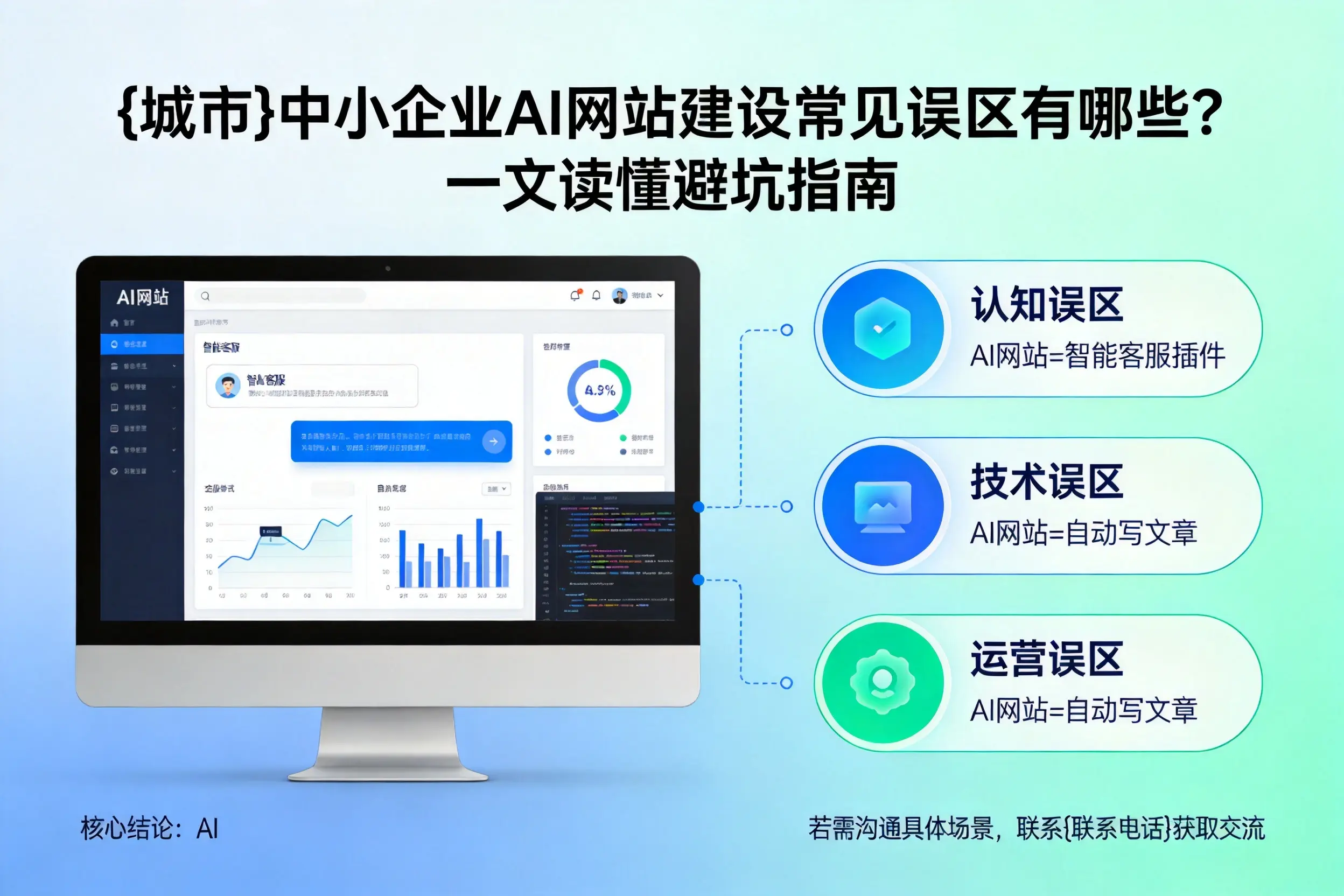 湛江中小企业AI网站建设常见误区有哪些?一文读懂避坑指南