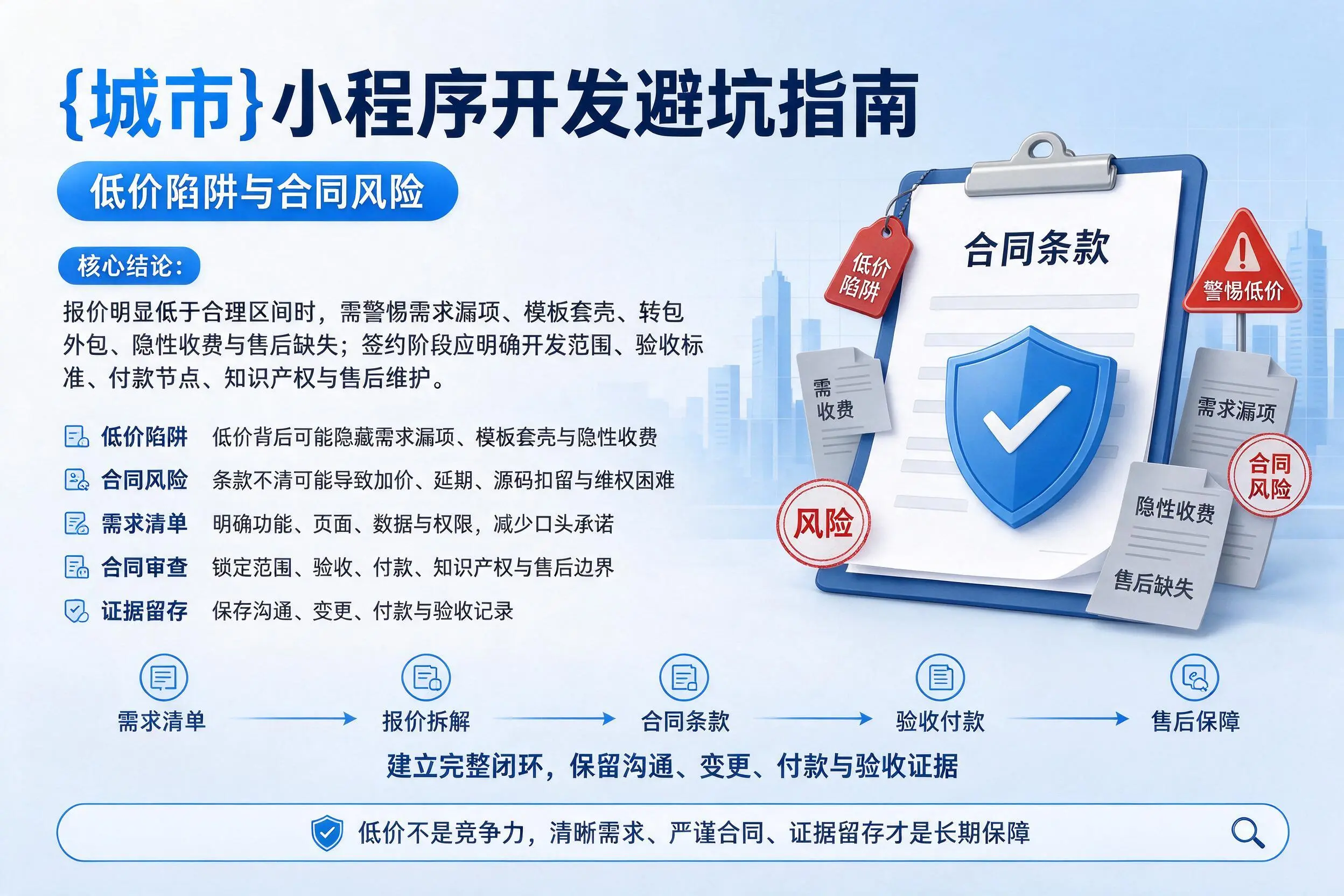湛江小程序开发避坑指南：低价陷阱与合同风险