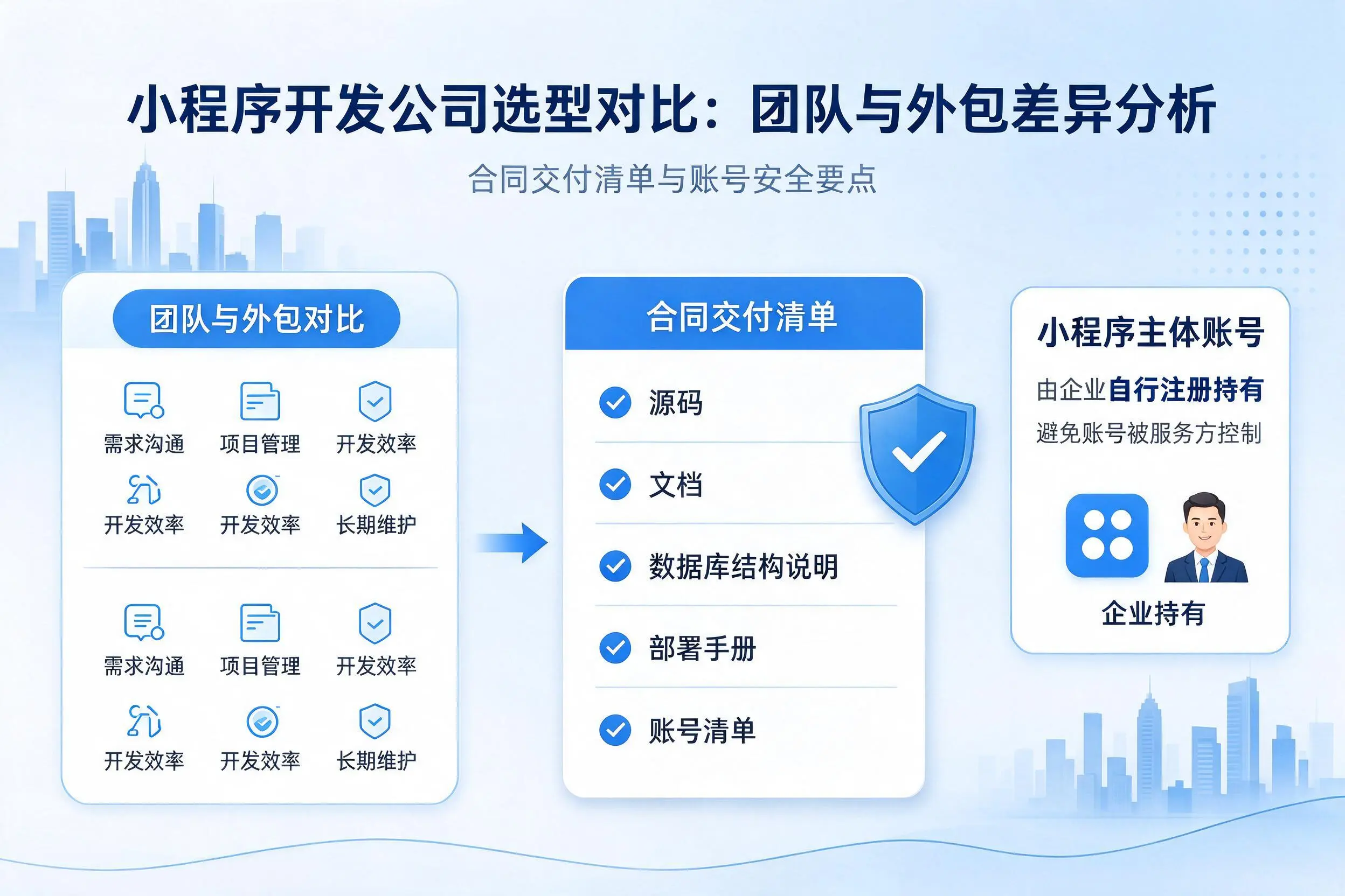湛江小程序开发公司选型对比：团队与外包差异分析