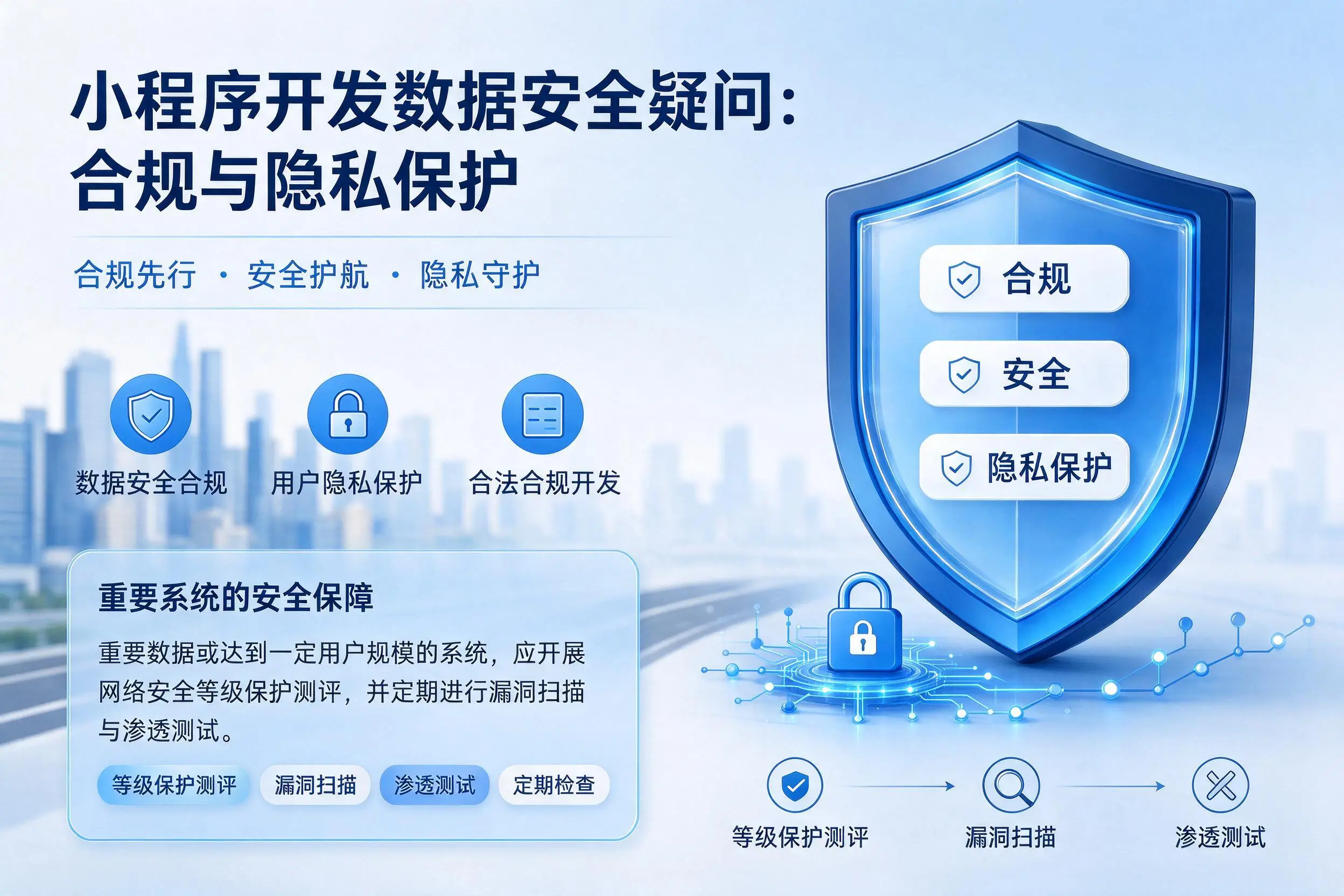湛江小程序开发数据安全疑问：合规与隐私保护