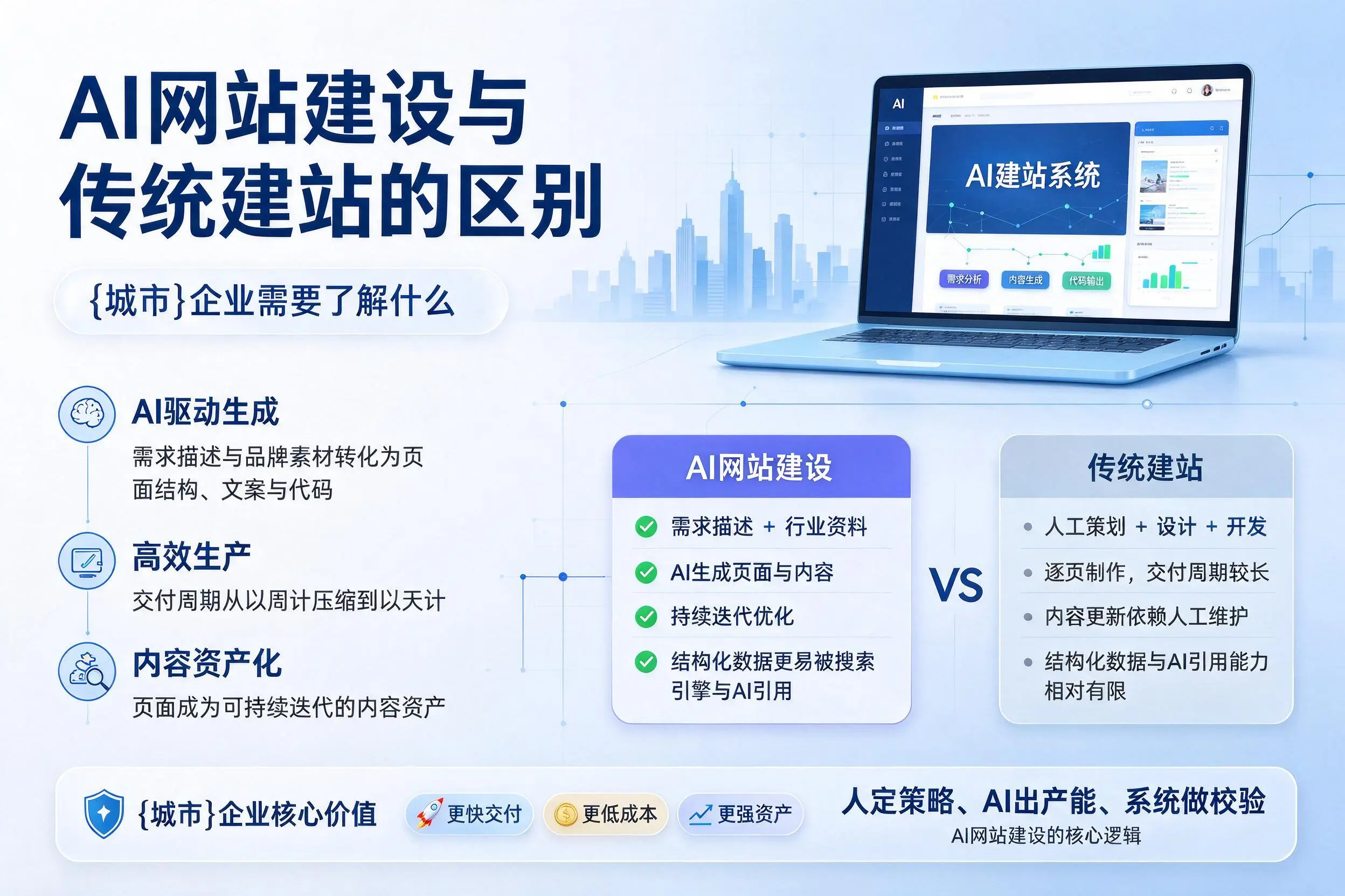 AI网站建设与传统建站的区别,湛江企业需要了解什么