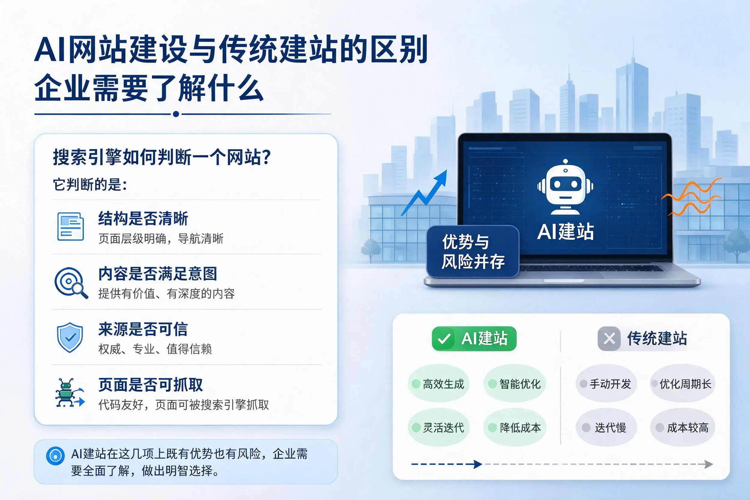 AI网站建设与传统建站的区别,湛江企业需要了解什么