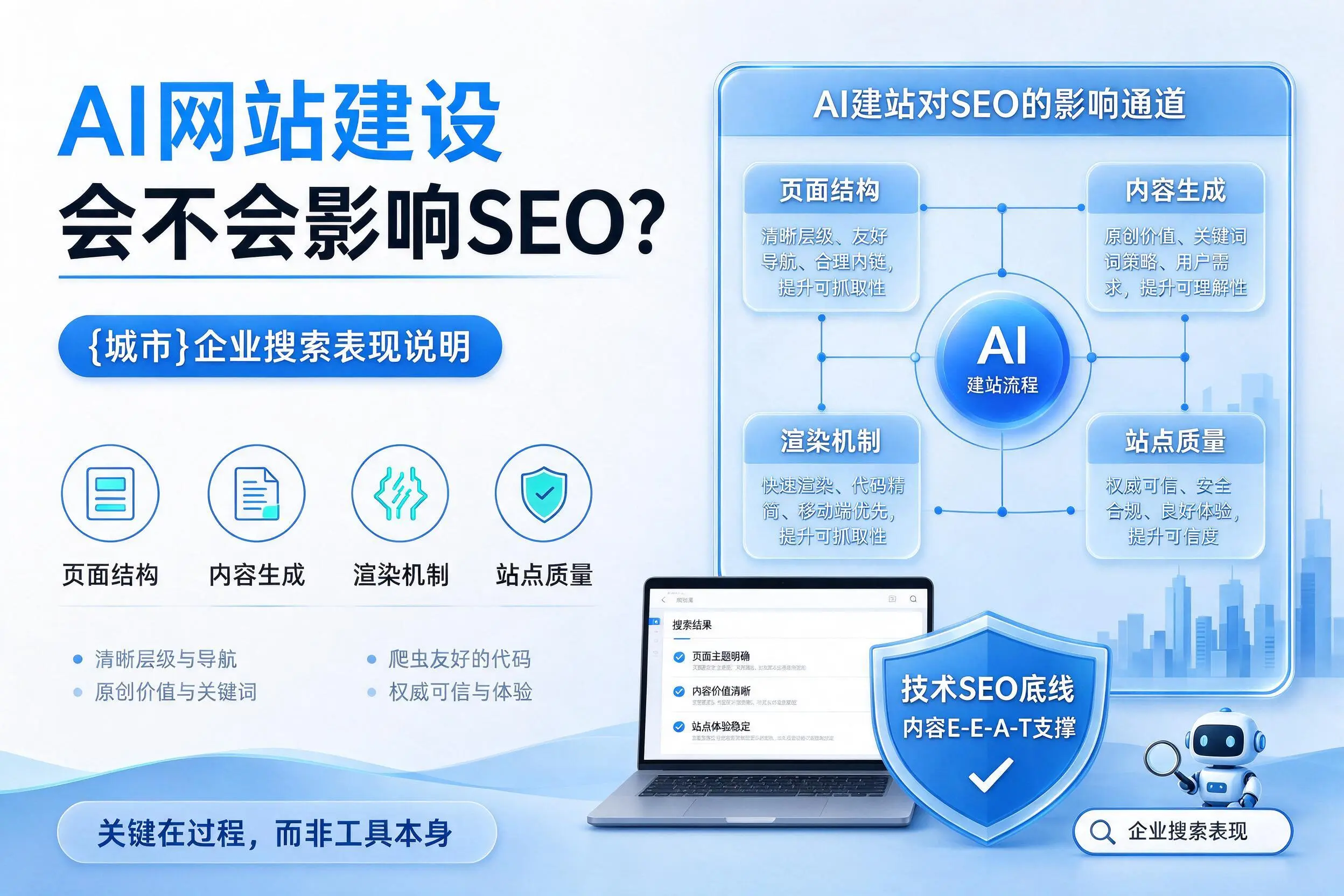 AI网站建设会不会影响SEO？湛江企业搜索表现说明