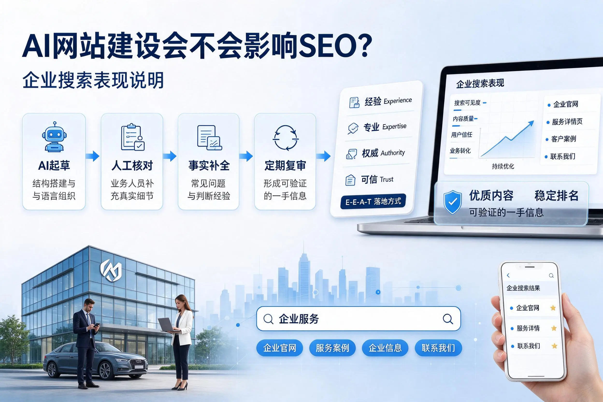 AI网站建设会不会影响SEO？湛江企业搜索表现说明