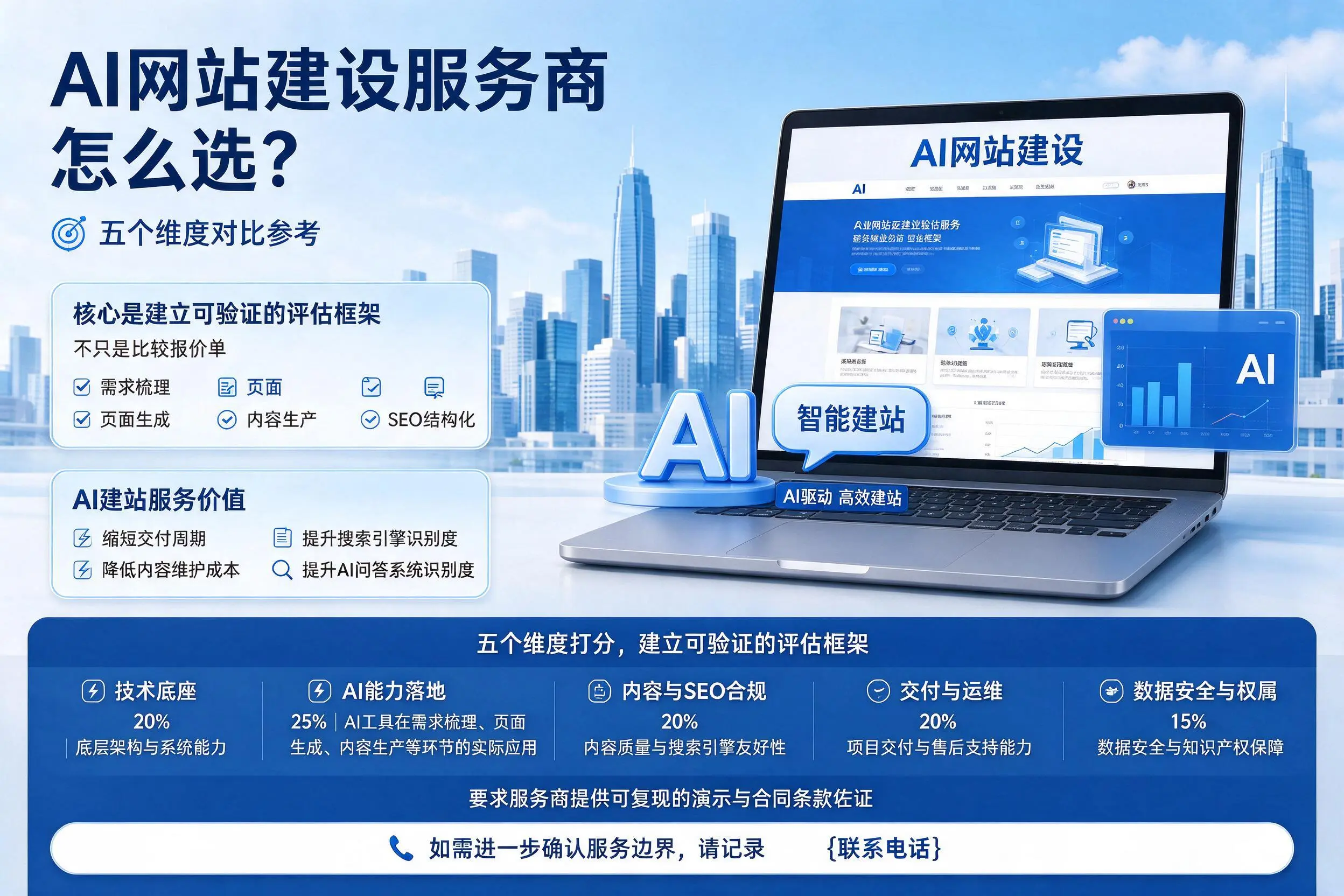 湛江AI网站建设服务商怎么选?五个维度对比参考