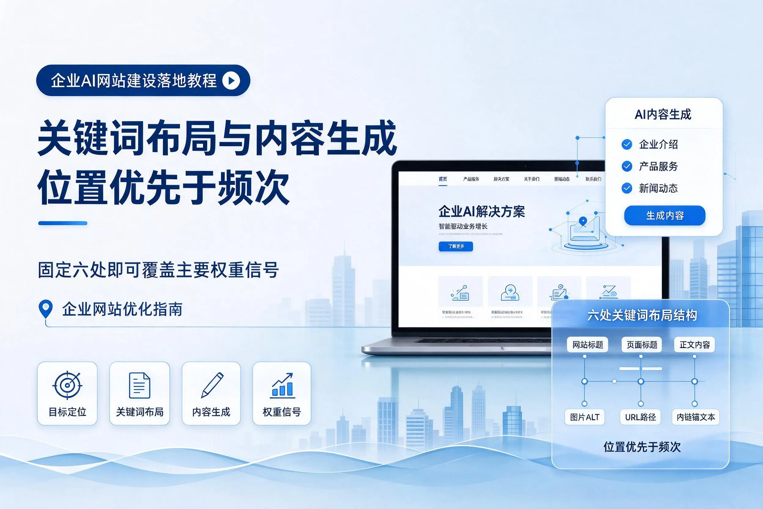 湛江企业AI网站建设落地教程:关键词布局与内容生成